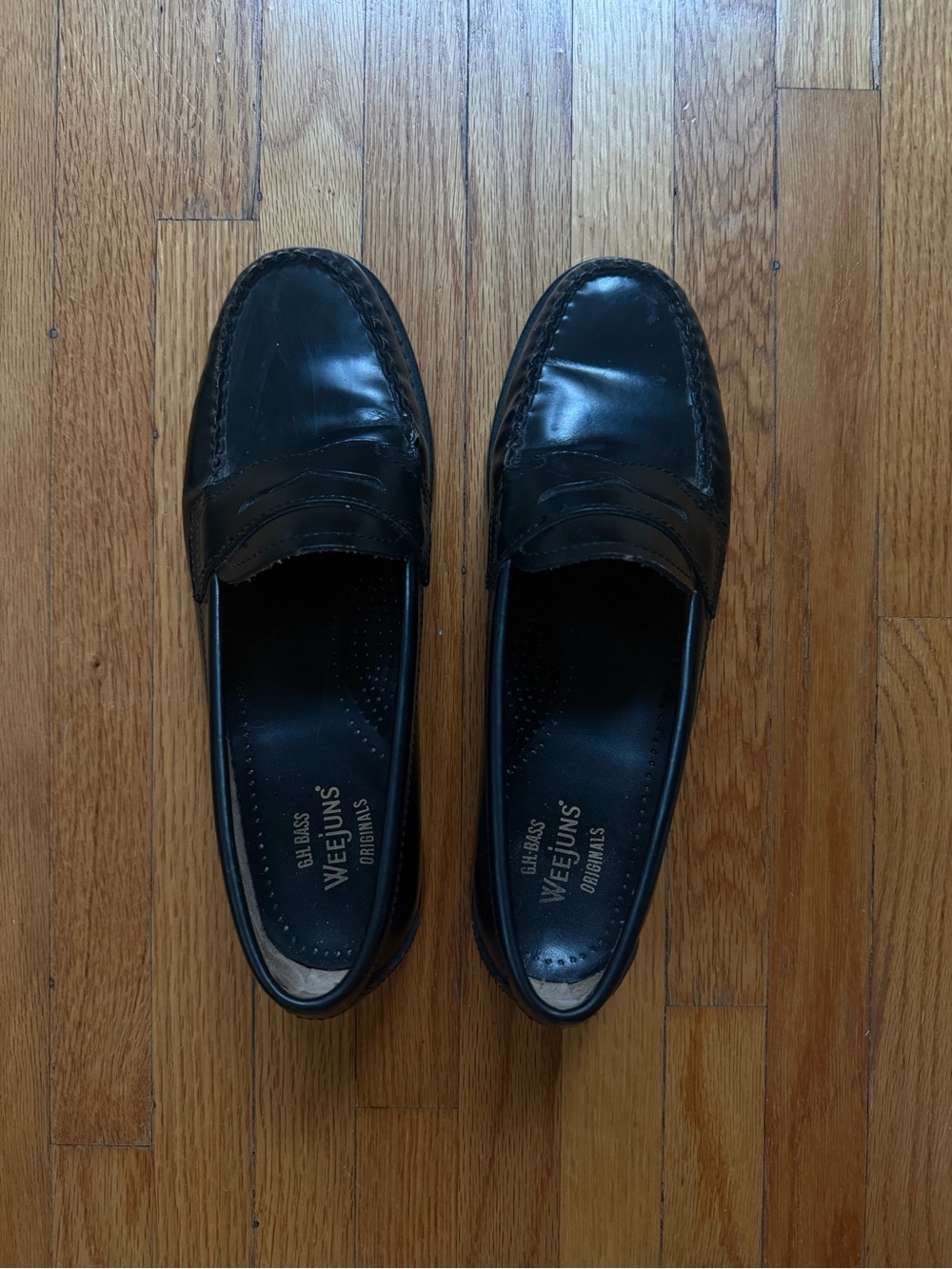 G.H. Bass & Co. black womens loafers